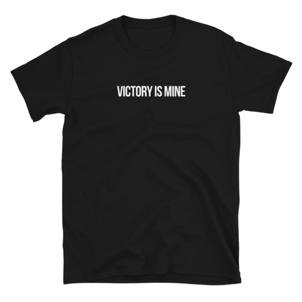Black SLOGAN Tee!!